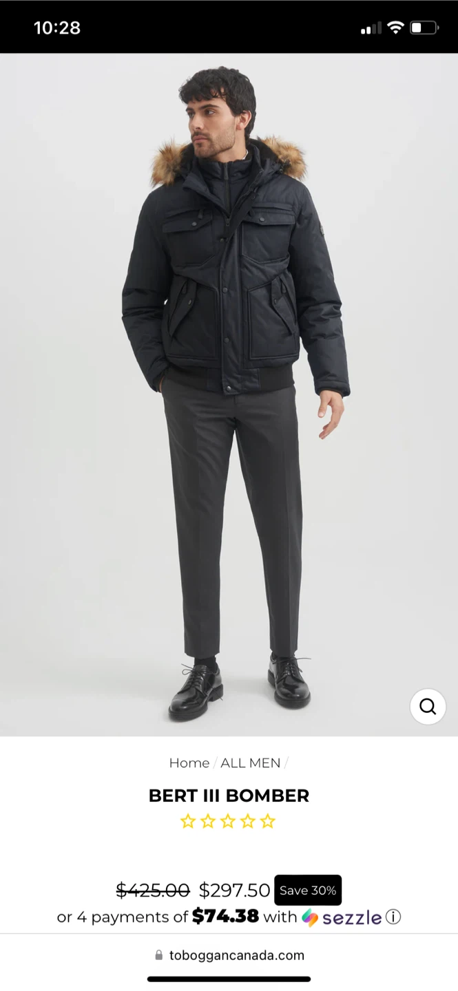 Toboggan Canada Bert III Bomber Jacket