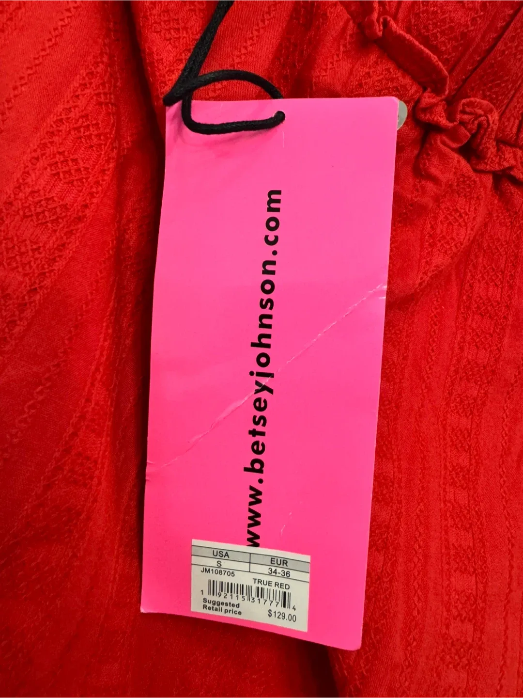 New With Tags! Betsey Johnson Red High-Low Midi Dress | Size S image indicator(8)