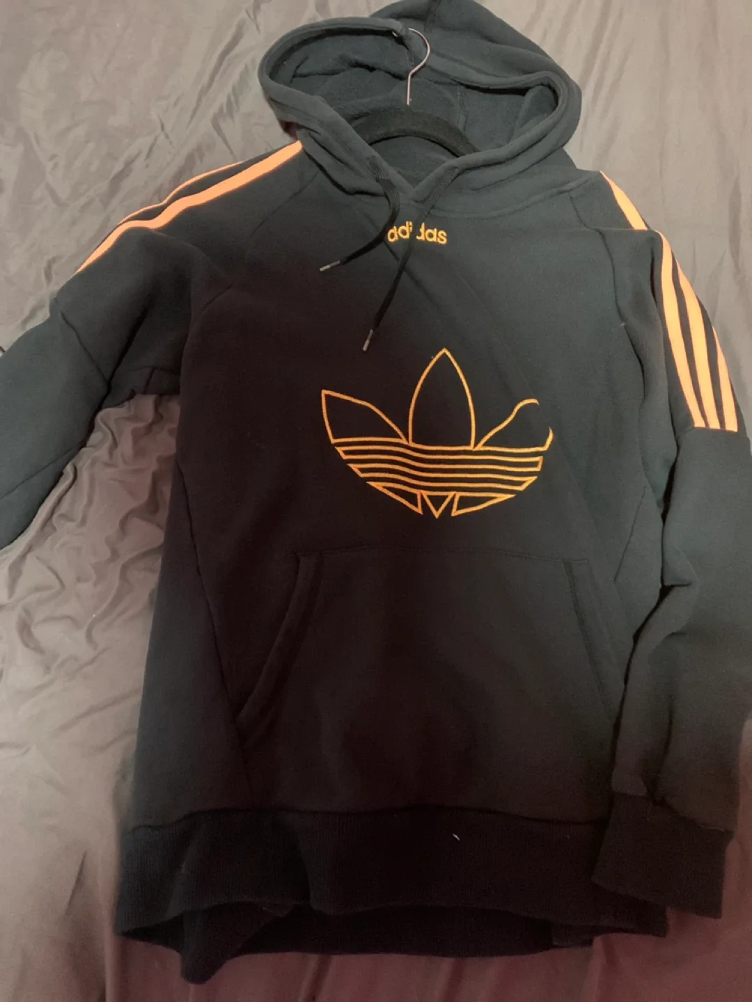 Adidas Black & Orange Hoodie thumbnail