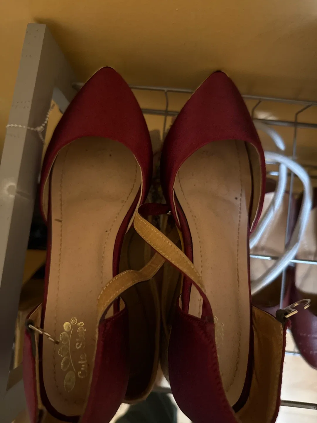 Cute Steps Burgundy Heels thumbnail