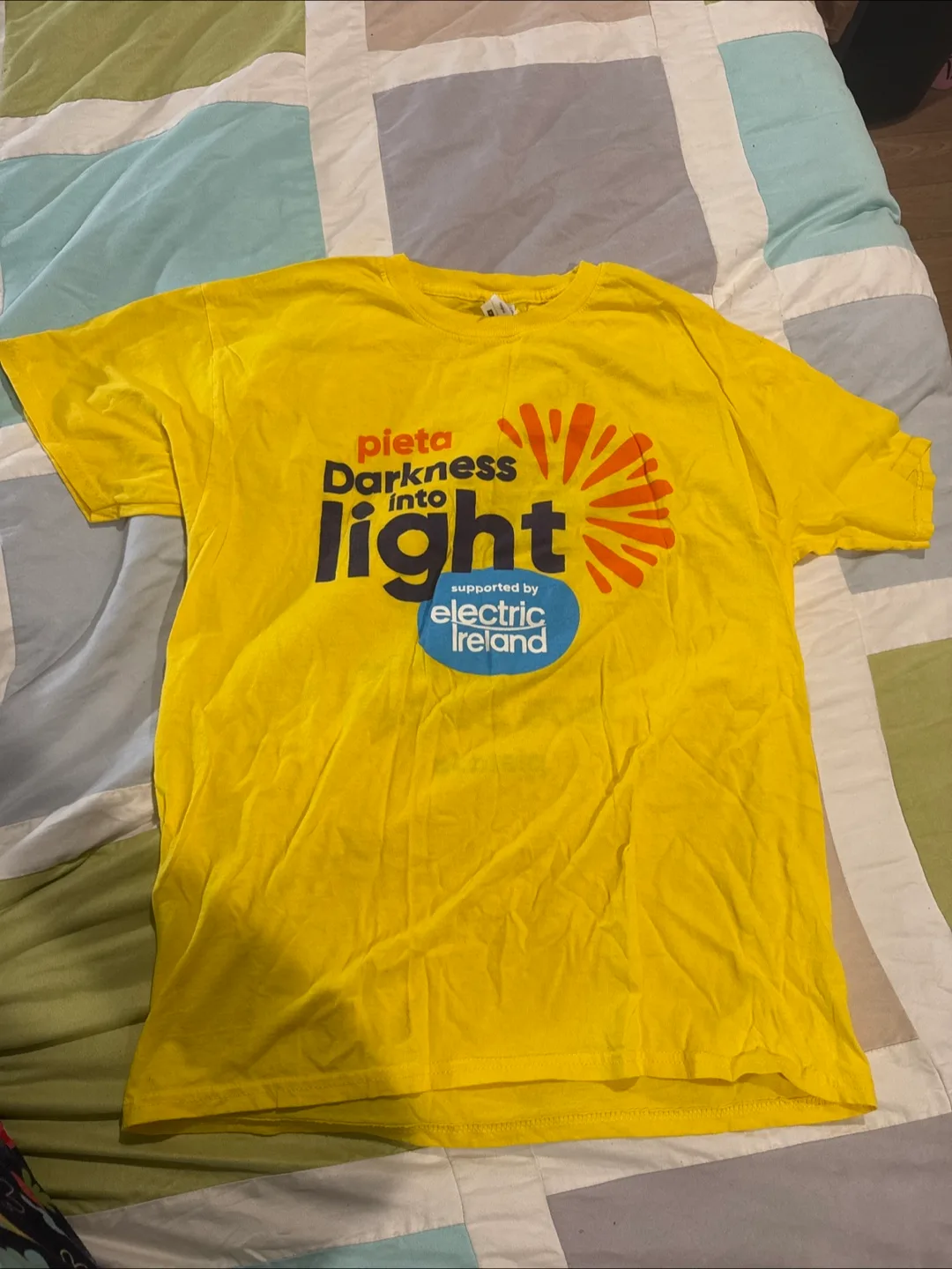 Yellow Pieta Darkness Into Light T-Shirt thumbnail