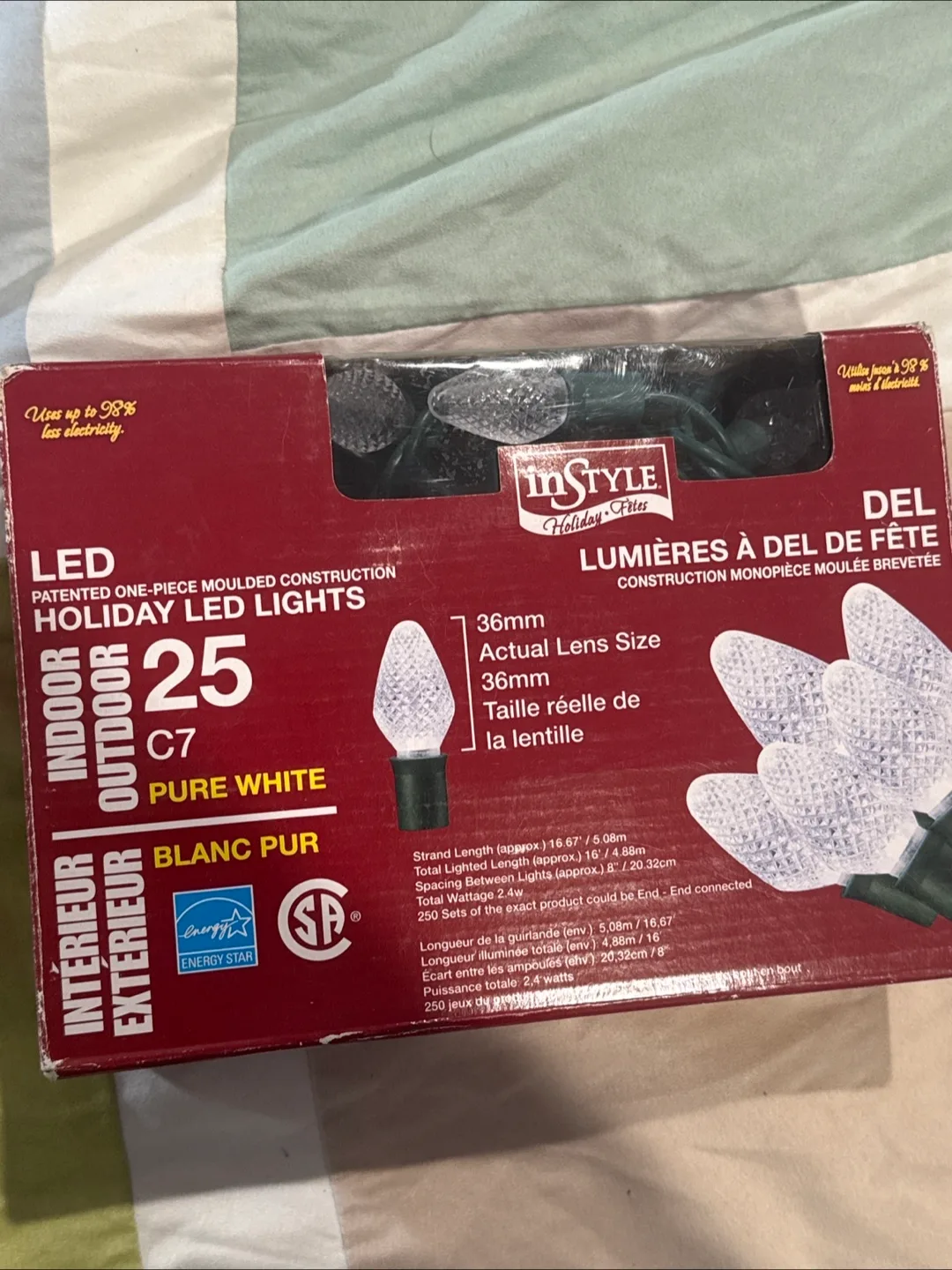 inSTYLE Holiday LED Lights - Pure White thumbnail