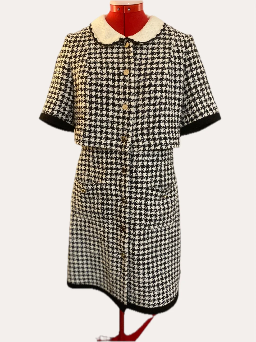 Sandro Houndstooth Dress image indicator(4)