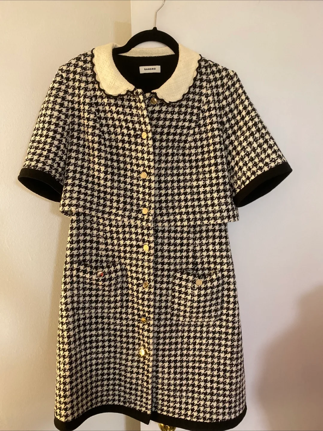 Sandro Houndstooth Dress thumbnail