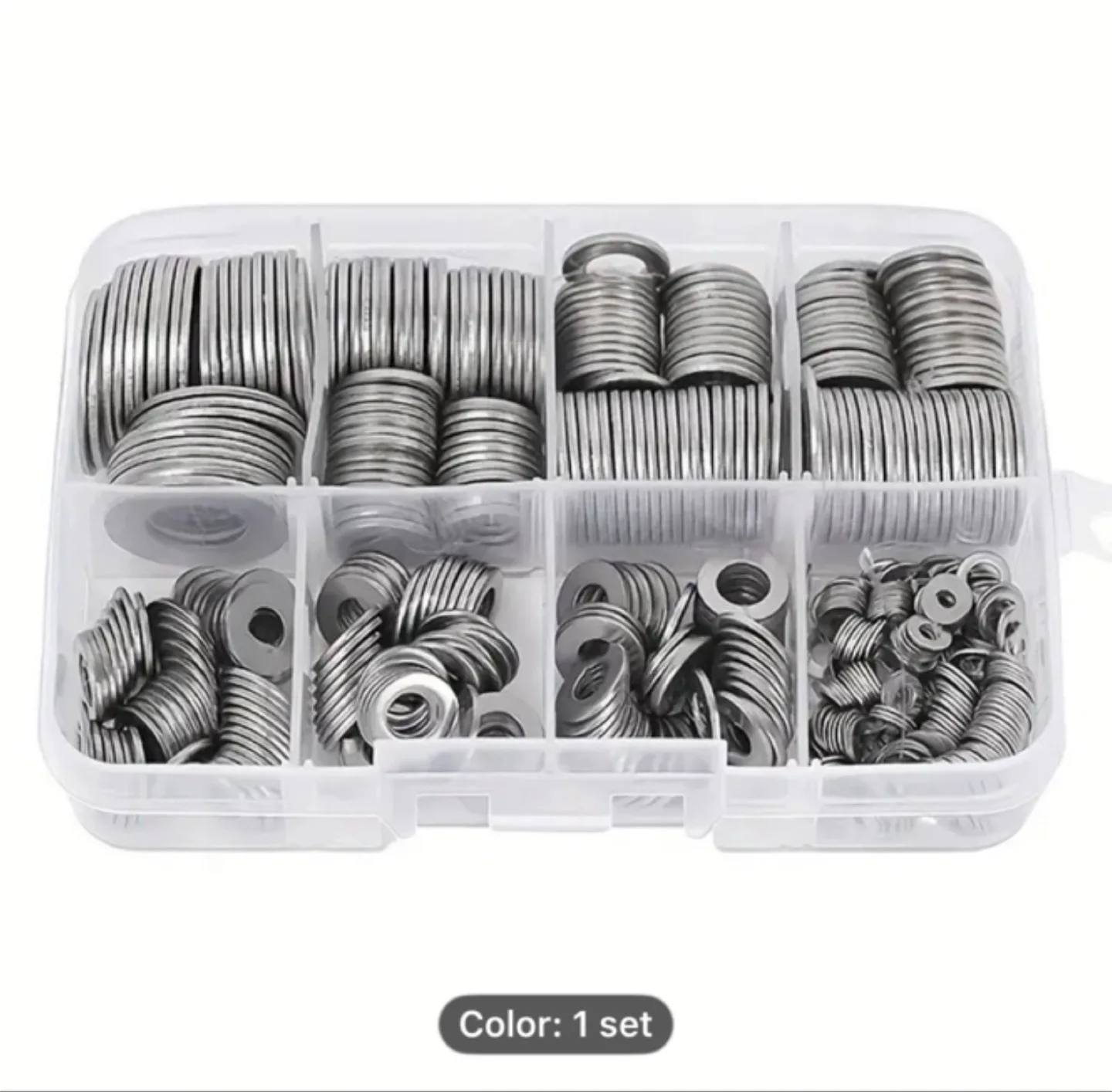 180pcs Stainless Steel Washer Assortment Set image indicator(2)