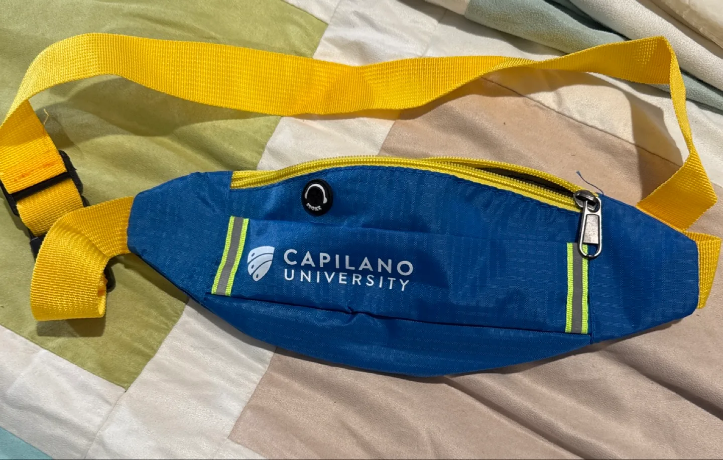 NEW UNUSED Capilano University Blue Waist Bag thumbnail
