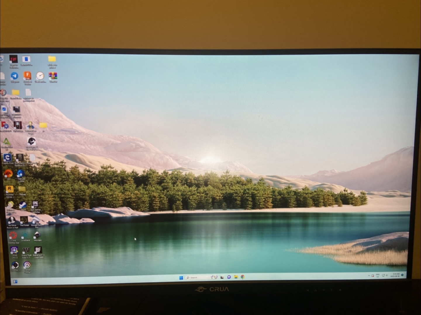CRUA 27" Gaming Monitor 144hz 1440p