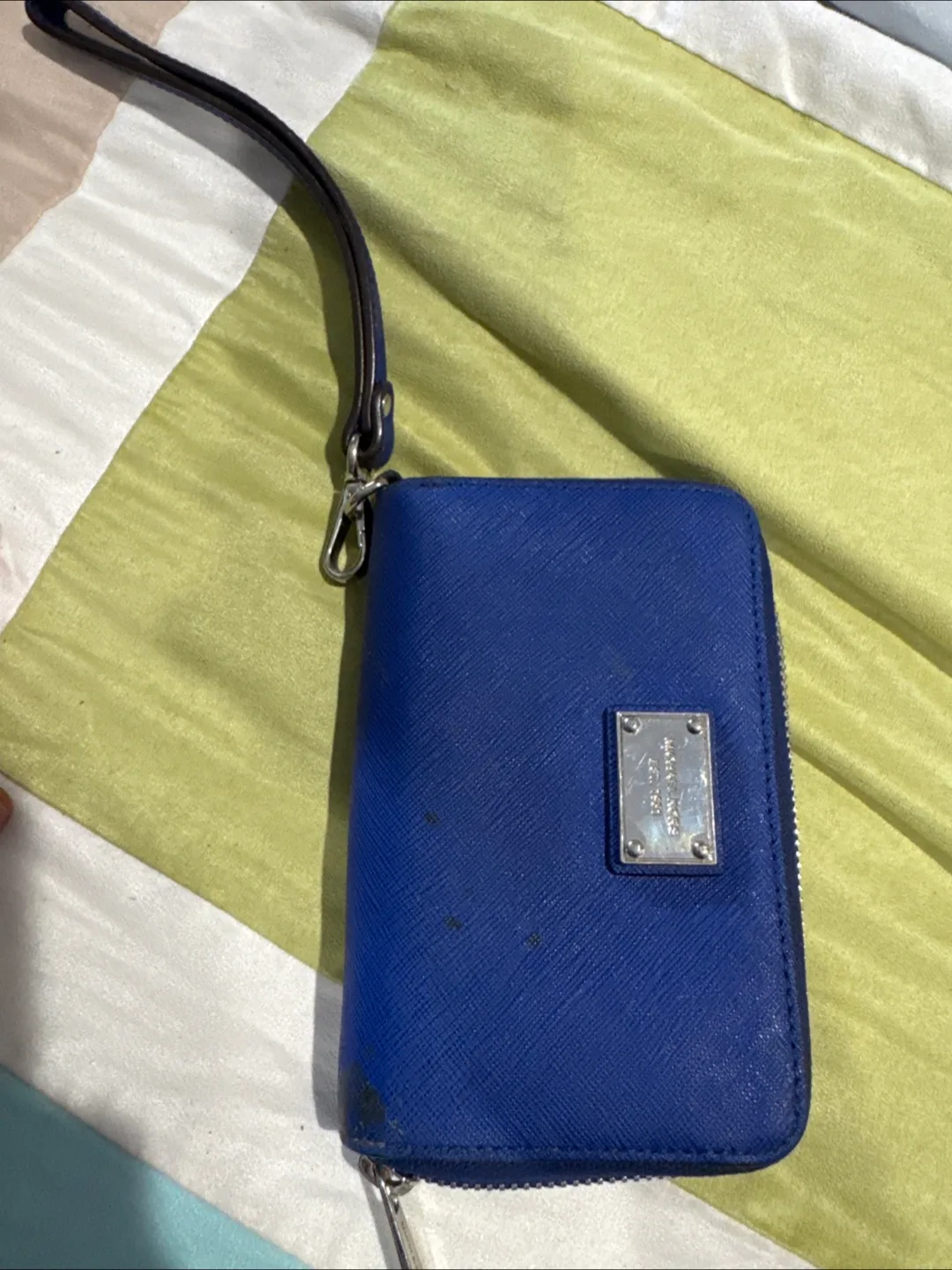 Michael Kors Blue Wallet + phone holder thumbnail