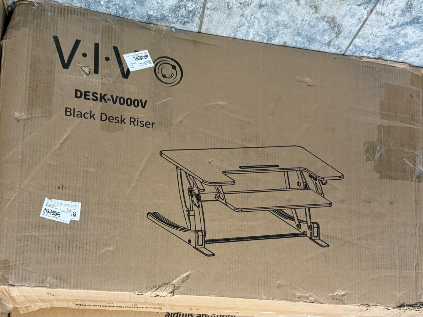 VIVO Black Desk Riser - Desk-V000V