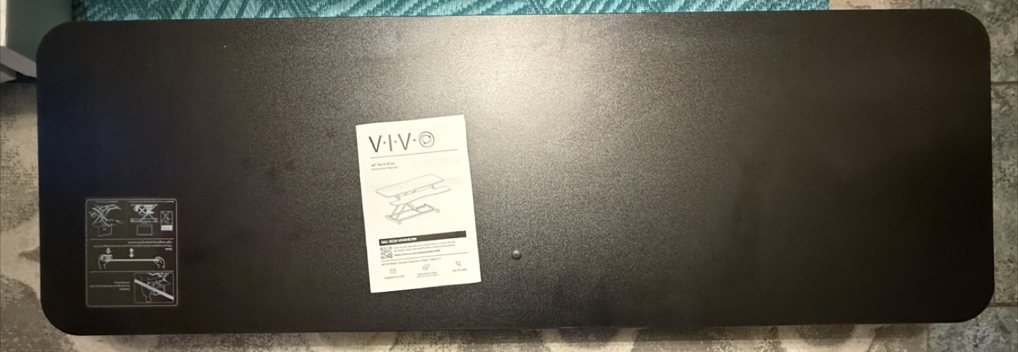 VIVO Black Standing Desk Converter - Like New! - photo 4
