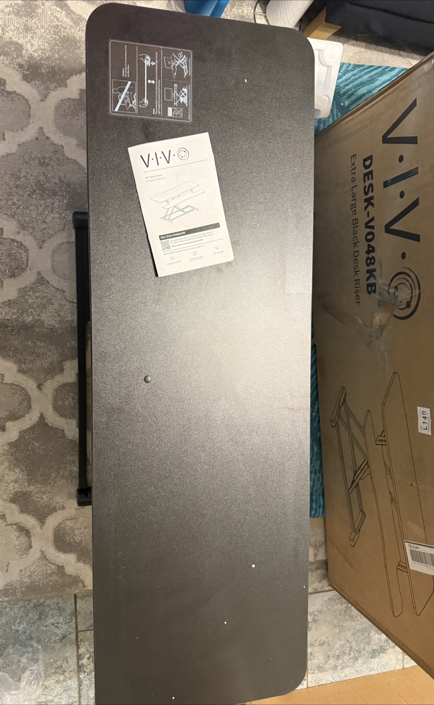 VIVO Black Standing Desk Converter - Like New! - photo 5