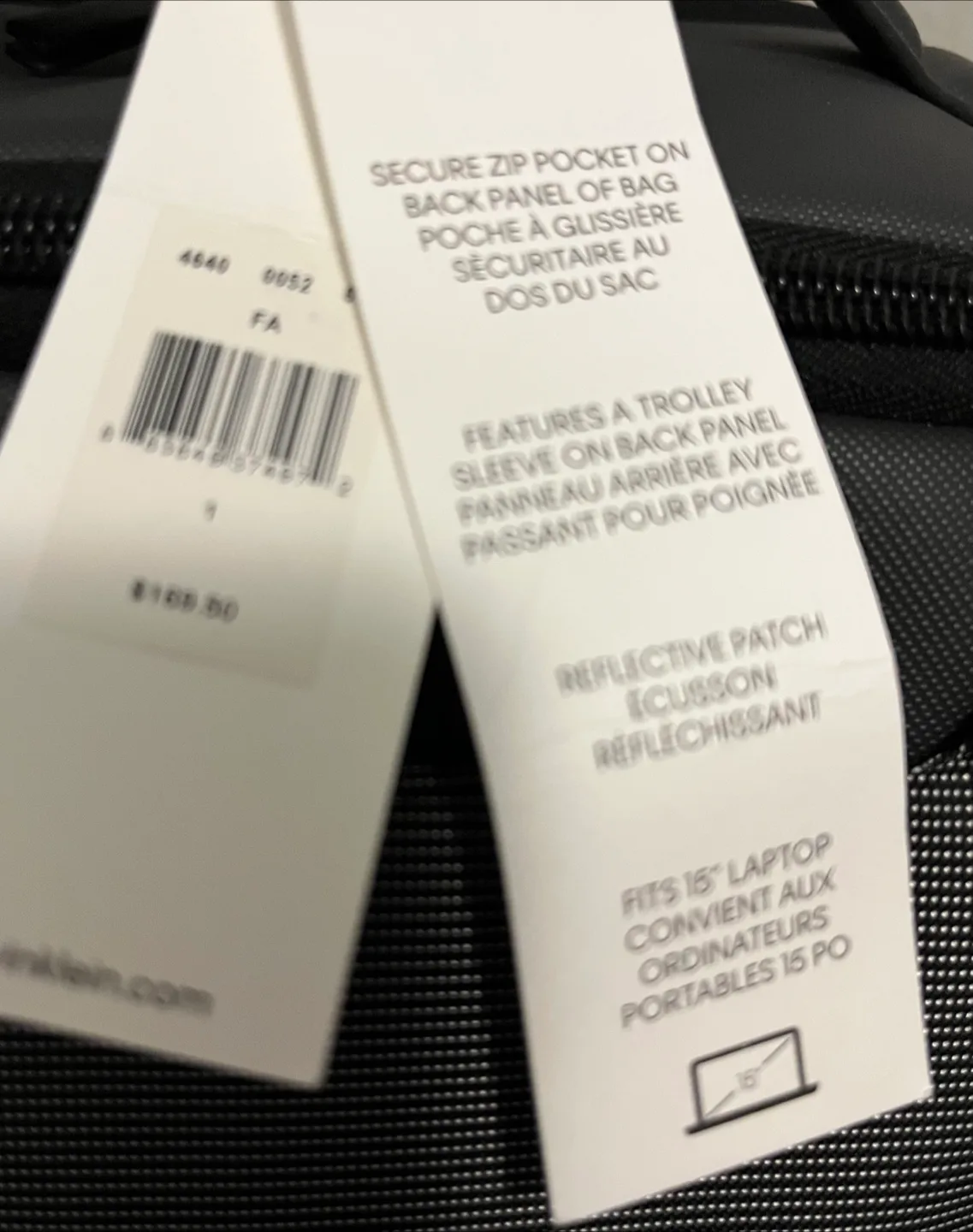 New Calvin Klein Dark Gray Backpack - Fits 15" Laptop image indicator(2)