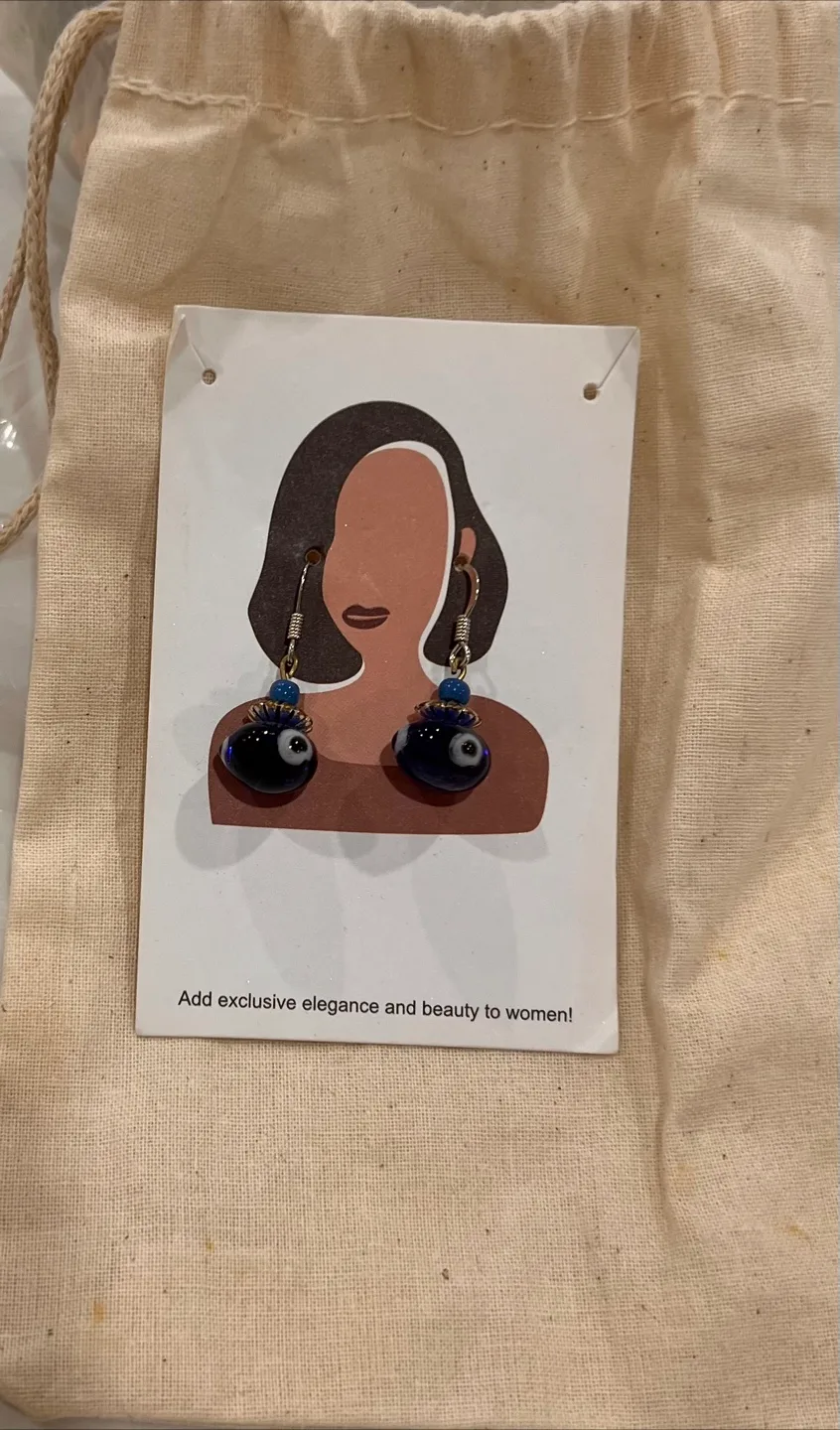 Handmade “Evil Eye” Earrings thumbnail