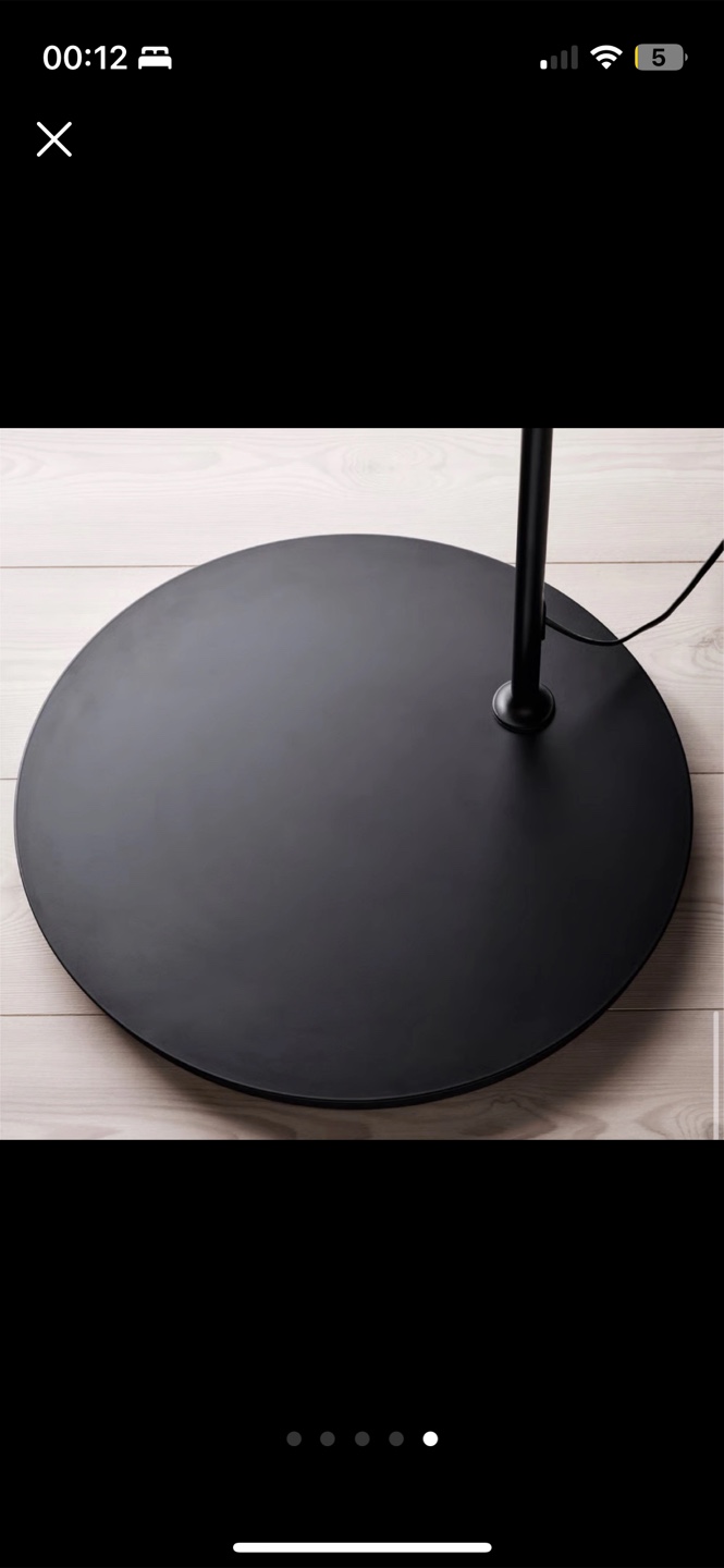 IKEA Skaftet Black Arc Floor Lamp - photo 5