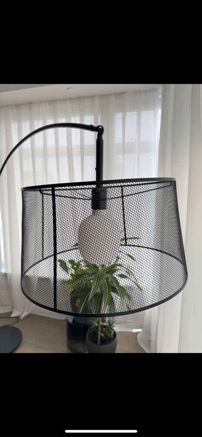 IKEA Skaftet Black Arc Floor Lamp - photo 3