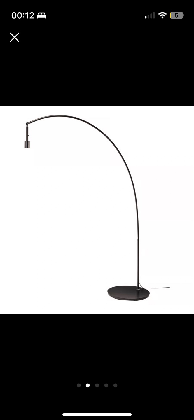 IKEA Skaftet Black Arc Floor Lamp - photo 2