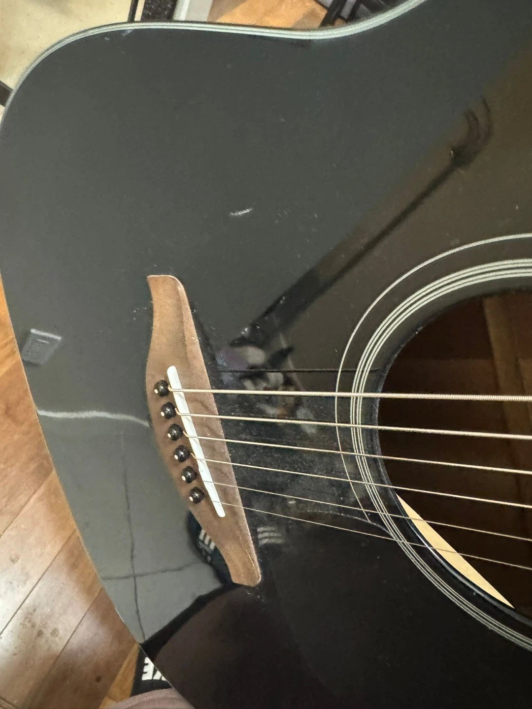 Yamaha Black Acoustic Guitar FGX800C - photo 5