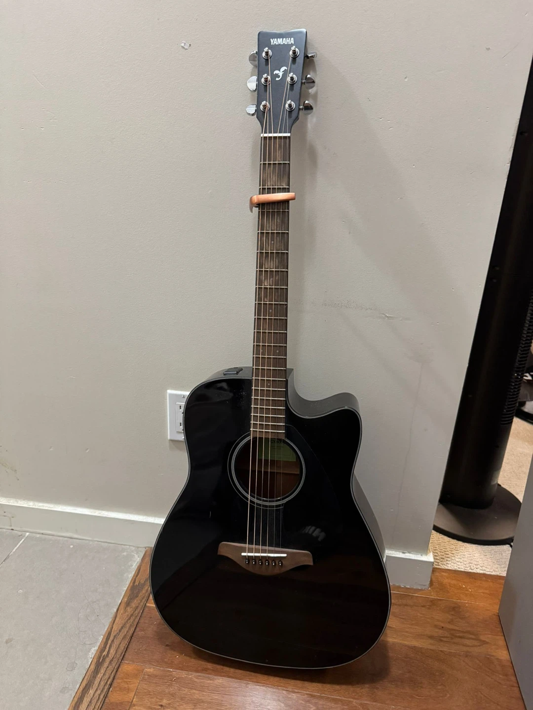 Yamaha Black Acoustic Guitar FGX800C