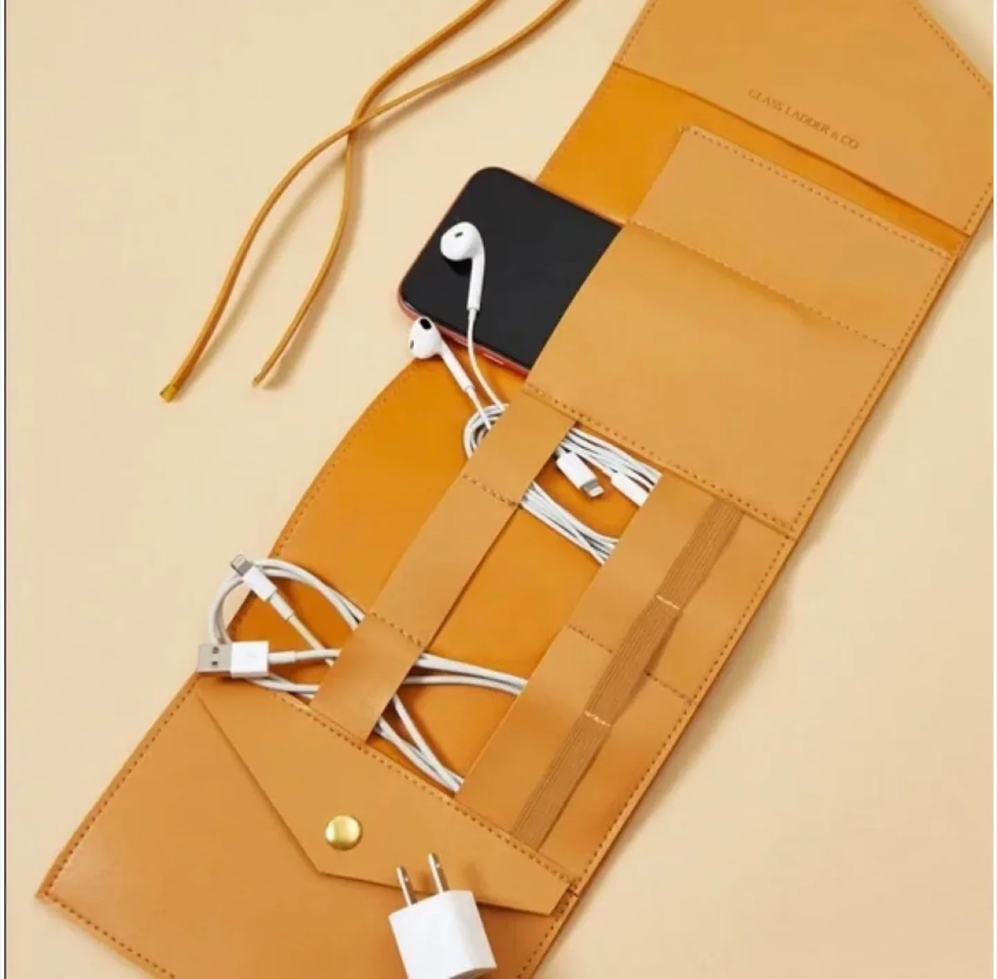 Glass Ladder & Co. Katherine Tech Organizer Roll – Travel Pouch thumbnail