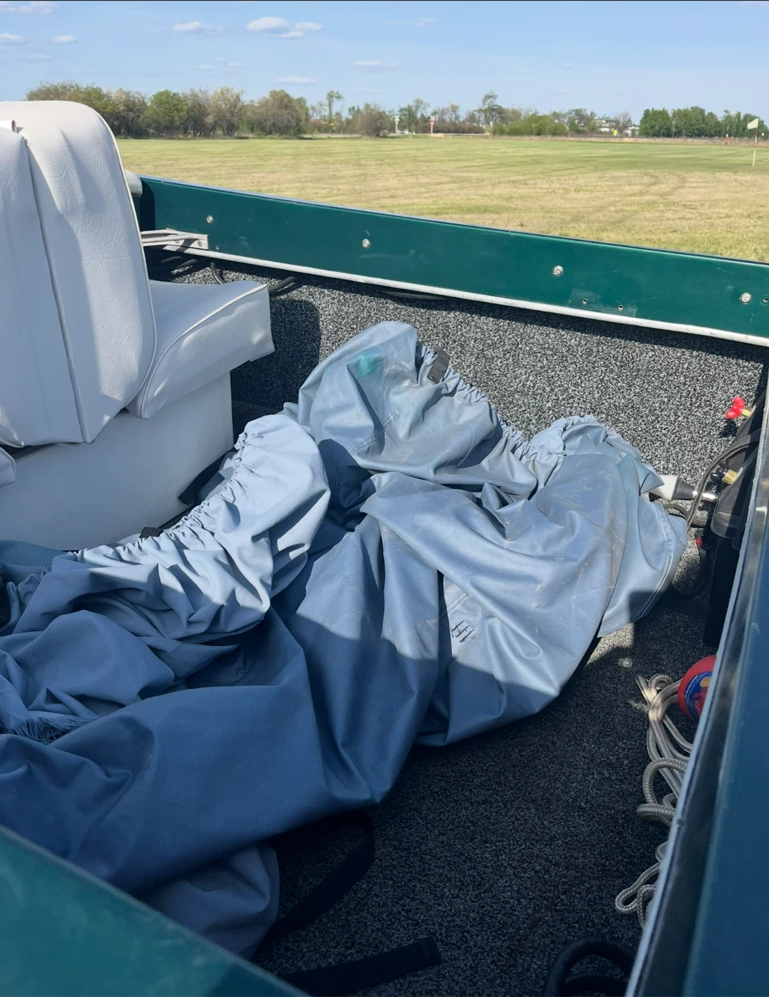14ft Run Around Boat with New Motor, Bimini top and trailer - photo 3