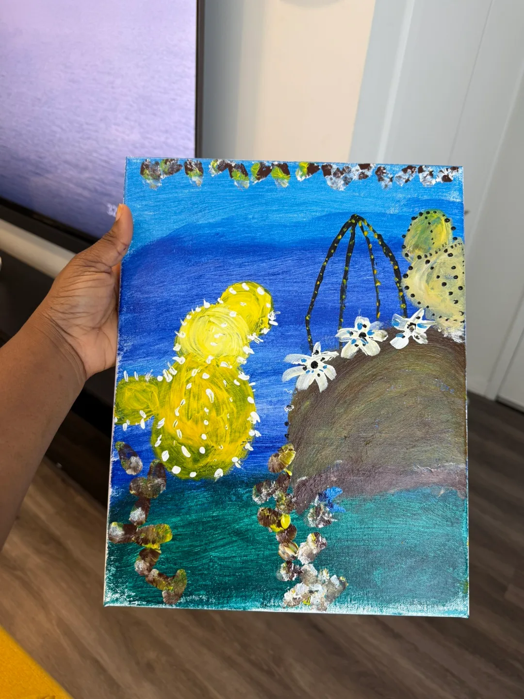 Handmade Cactus Painting thumbnail