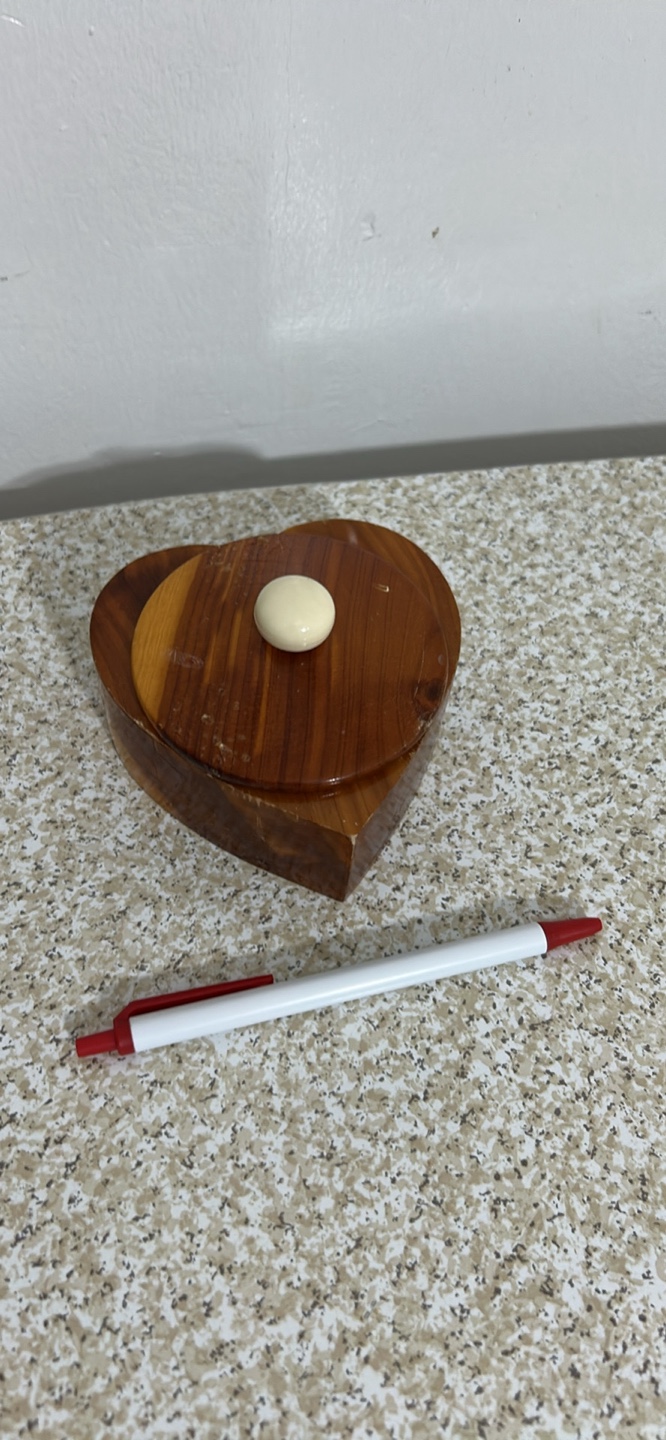 Heart-shaped Wooden Box