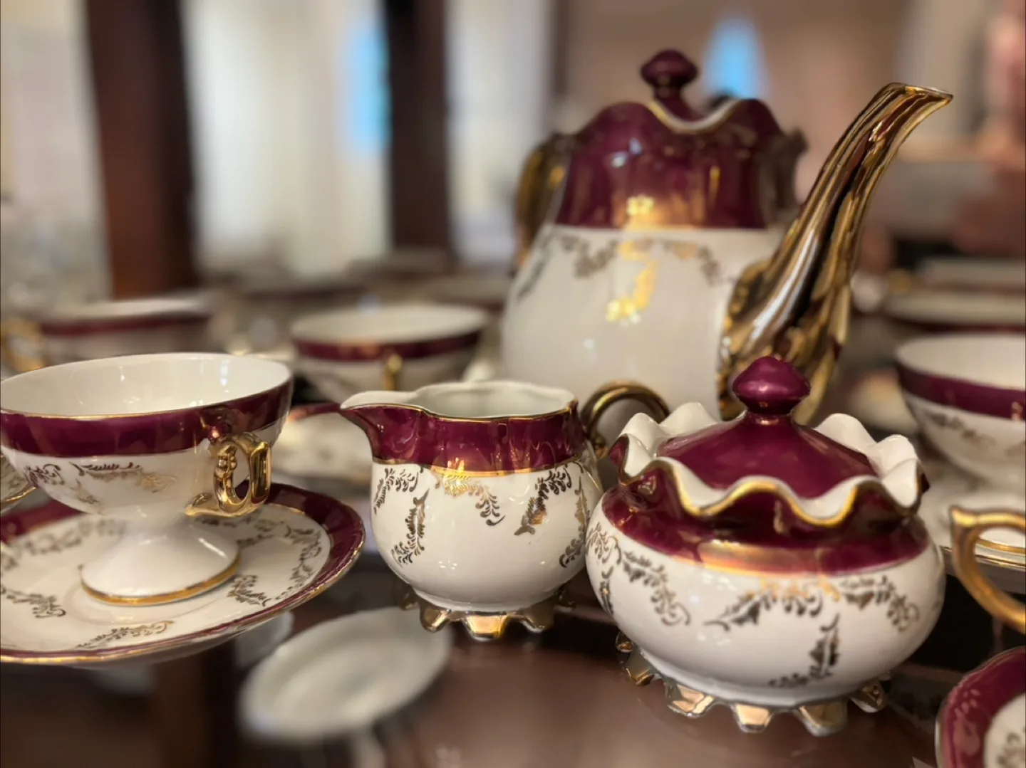 Vintage Tea Set - Teapot, Cups & More thumbnail