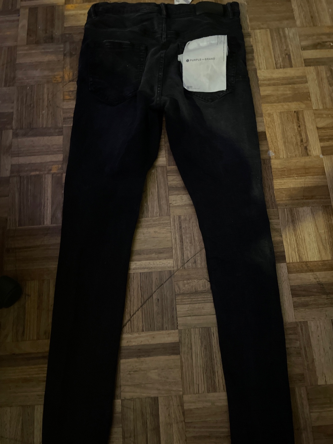 Purple Brand Black Distressed Denim Jeans - photo 2