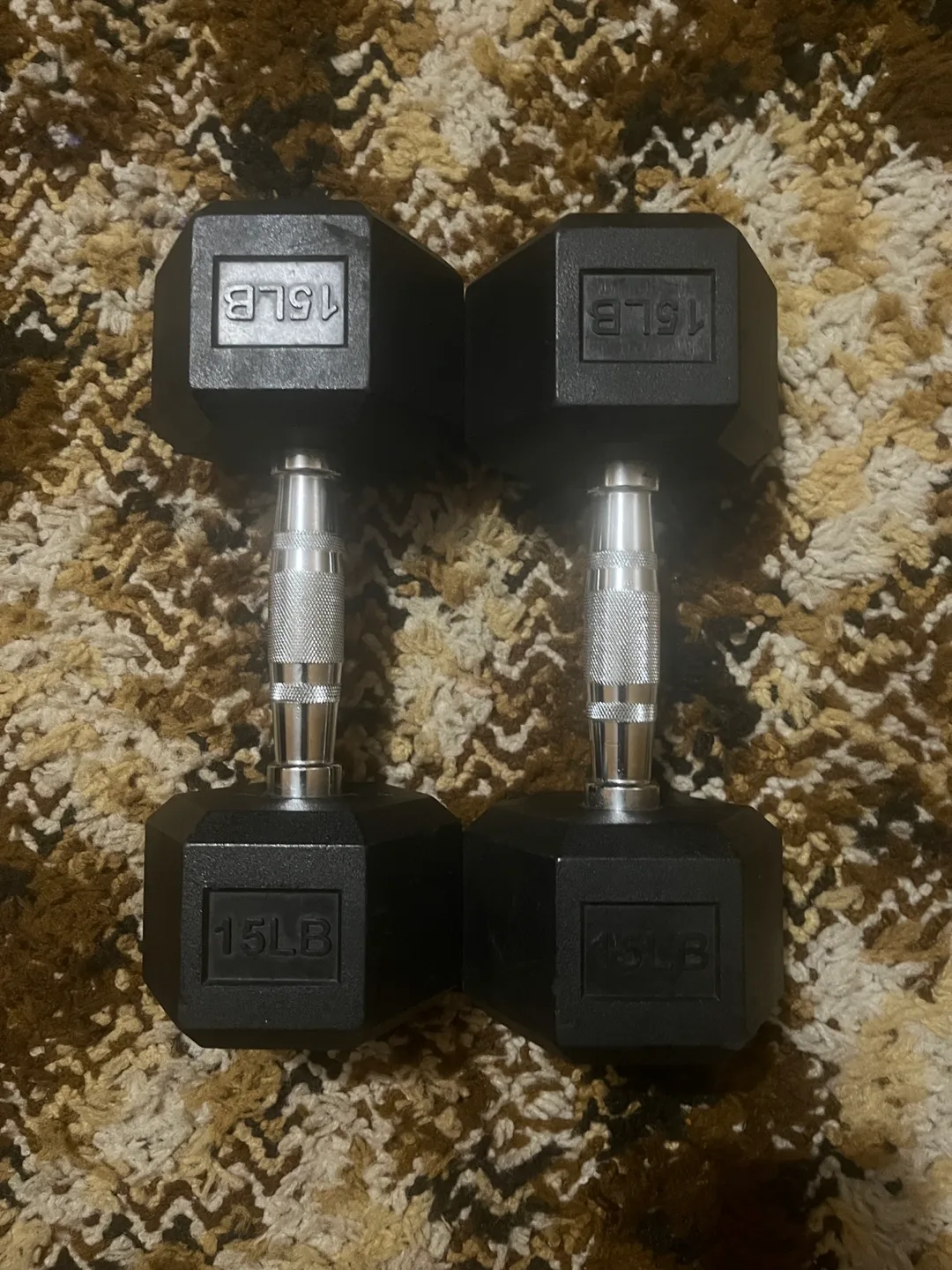 Pair of 15LB Dumbbells thumbnail