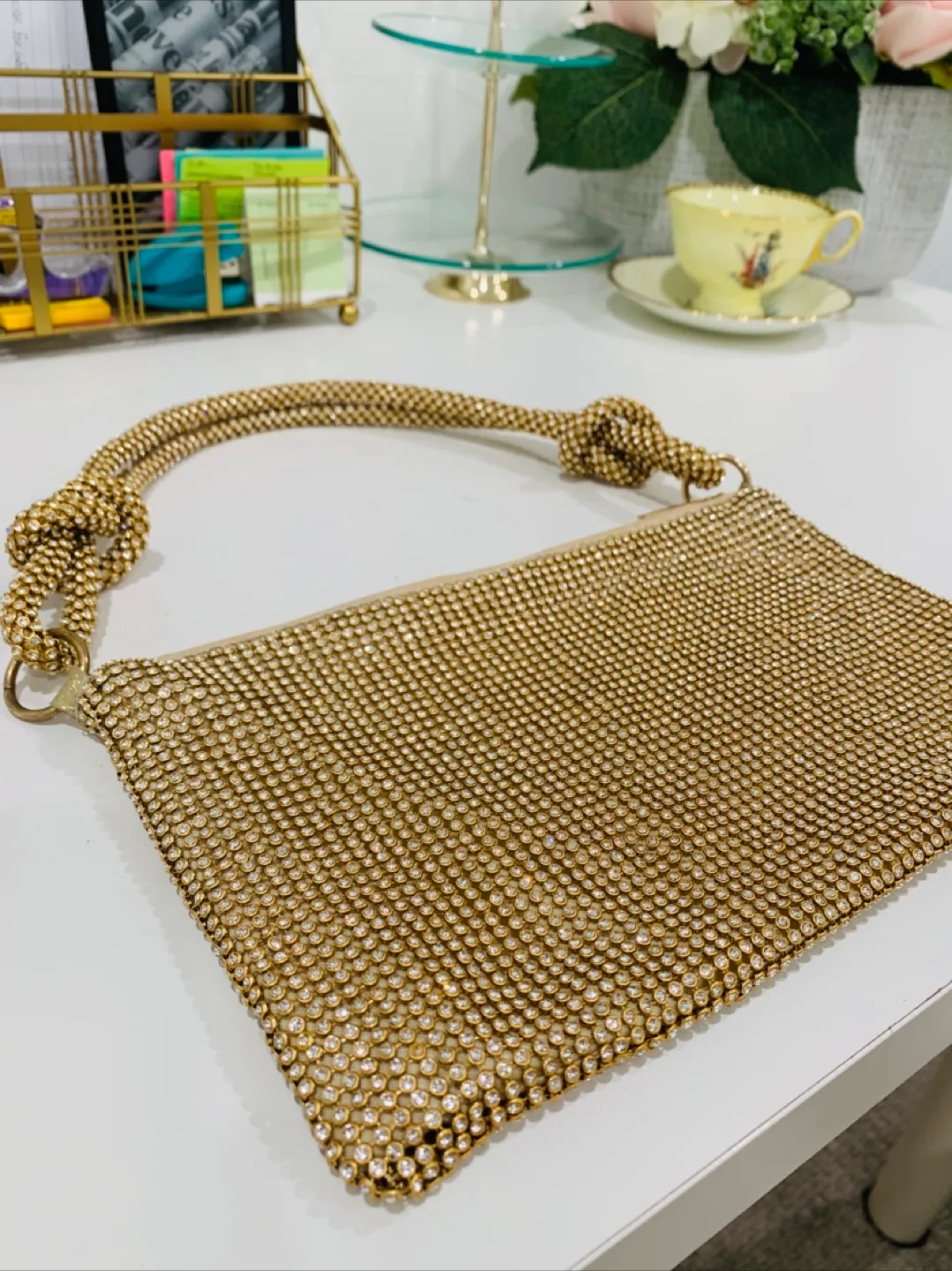 ✨Sparkly gold handbag✨ image indicator(3)