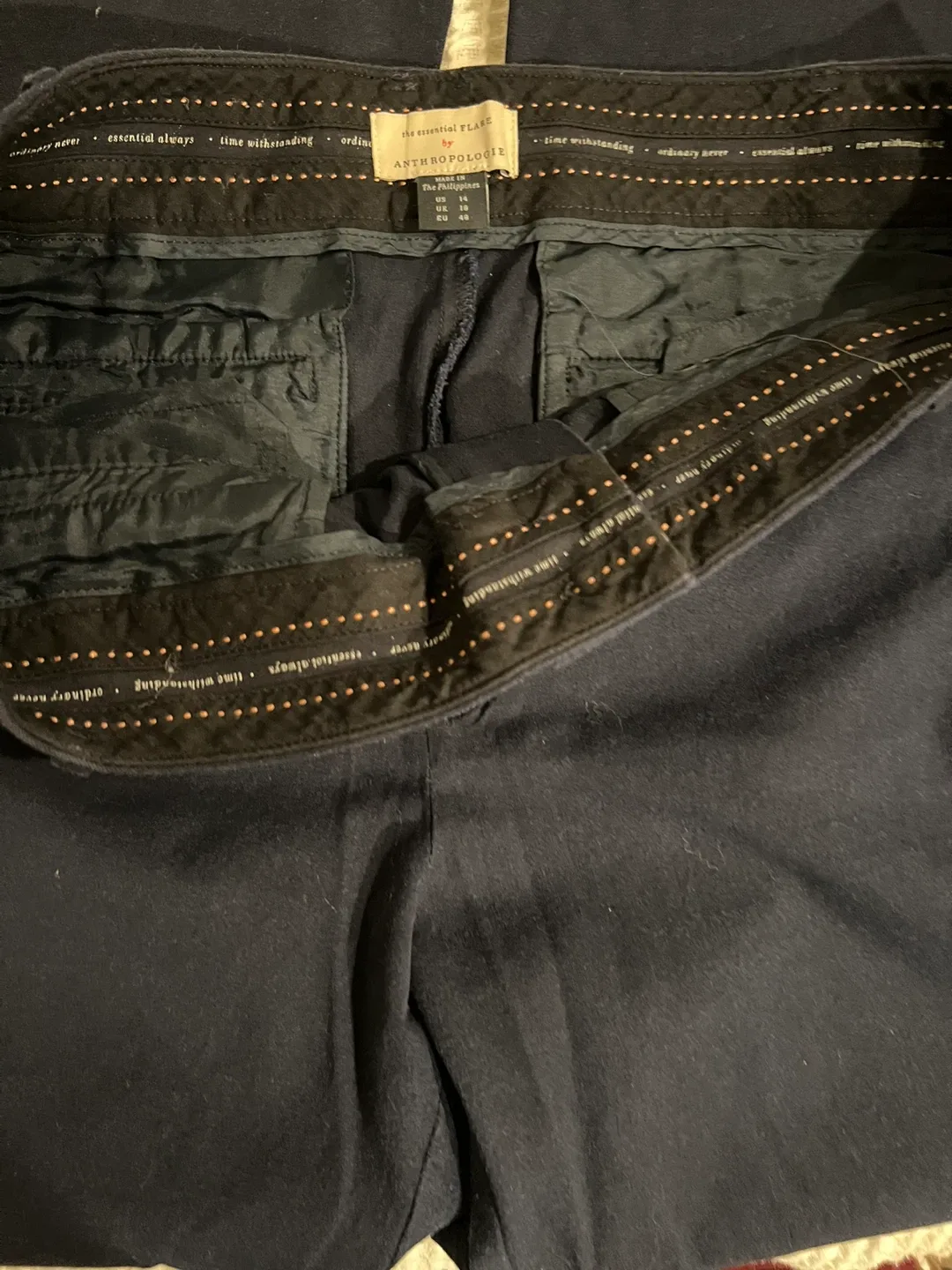 Anthropologie Essential Flare Pants - Size 14 thumbnail