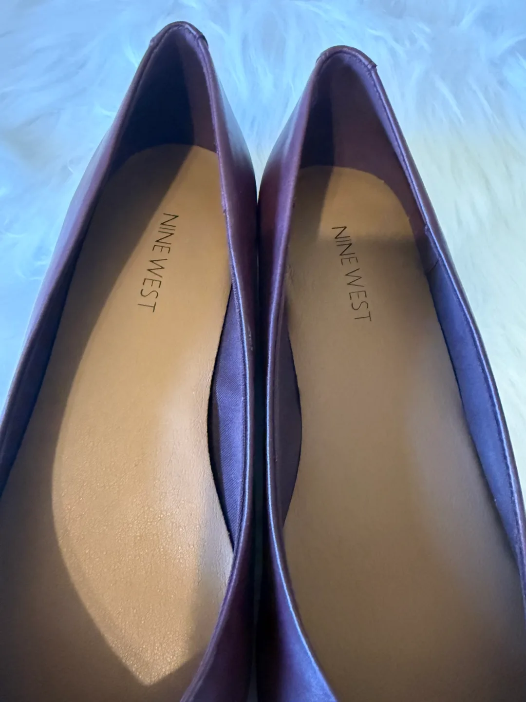 Nine West Ballet Flats - Size 8.5 - Burgundy image indicator(6)