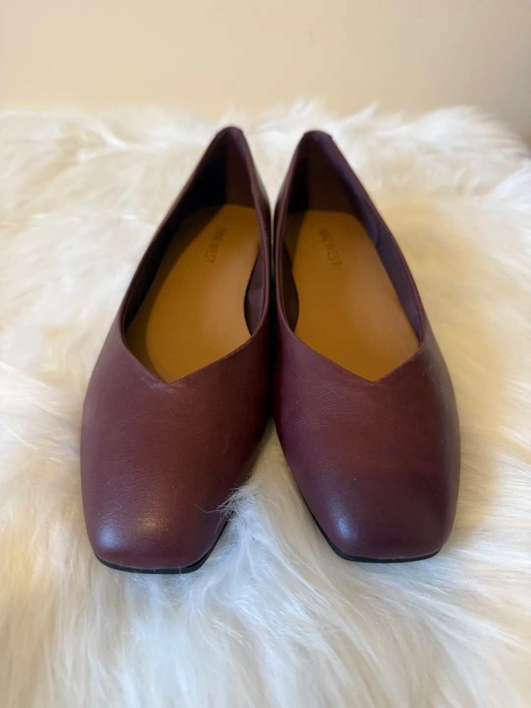 Nine West Ballet Flats - Size 8.5 - Burgundy image indicator(3)