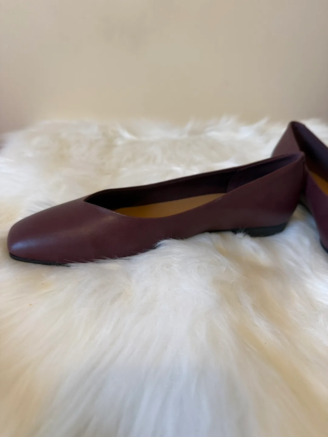 Nine West Ballet Flats - Size 8.5 - Burgundy image indicator(4)