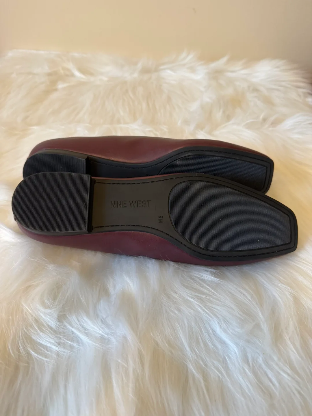 Nine West Ballet Flats - Size 8.5 - Burgundy image indicator(7)