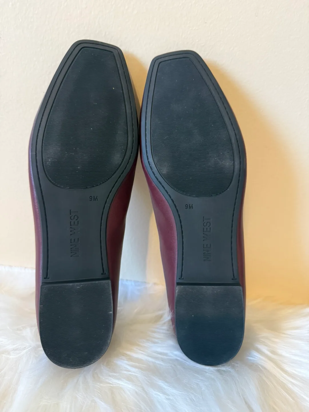 Nine West Ballet Flats - Size 8.5 - Burgundy image indicator(8)