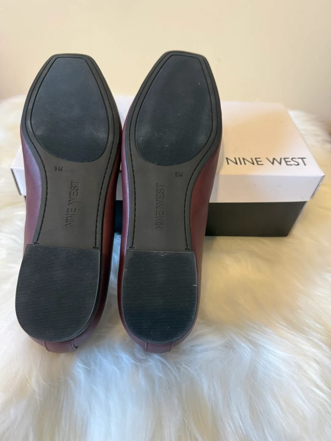 Nine West Ballet Flats - Size 8.5 - Burgundy image indicator(9)