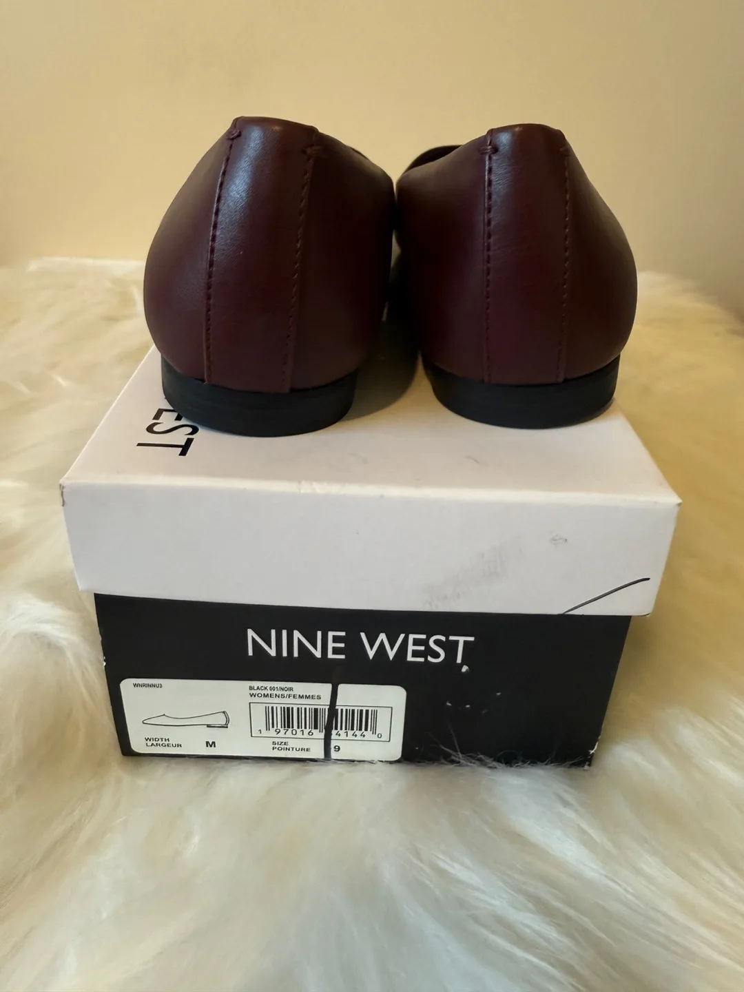 Nine West Ballet Flats - Size 8.5 - Burgundy image indicator(10)