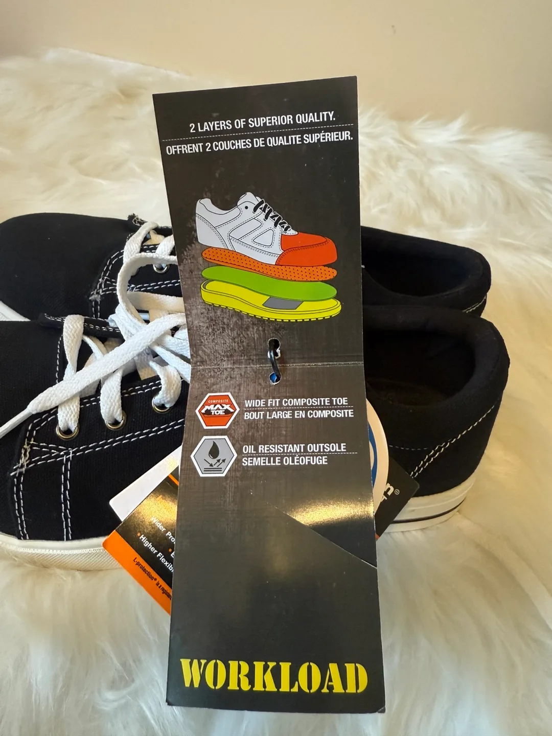 Workload Erin Black Ladies Safety Shoes - Size 8 (New) image indicator(10)