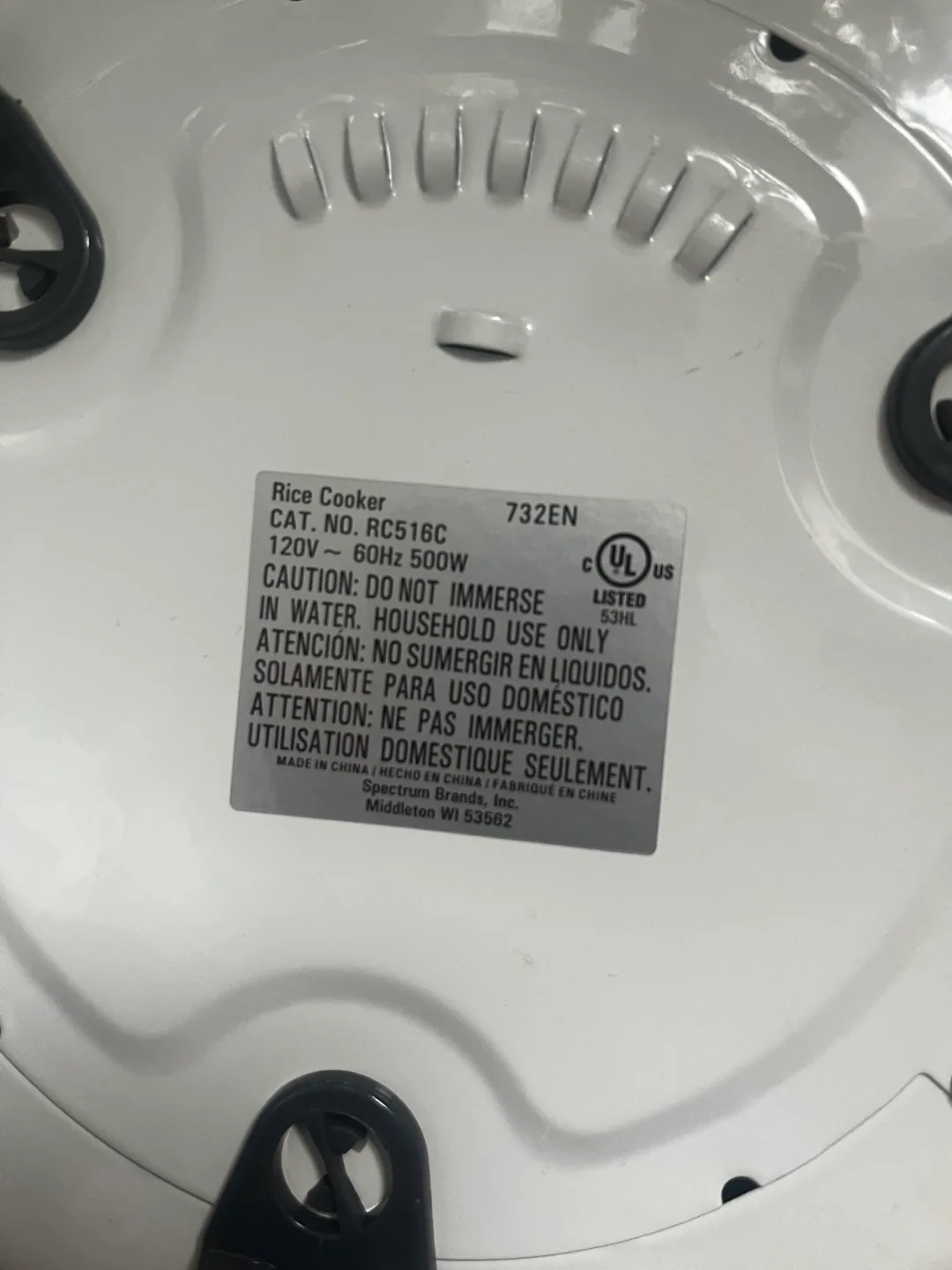 Black+Decker Rice Cooker RC516C image indicator(4)