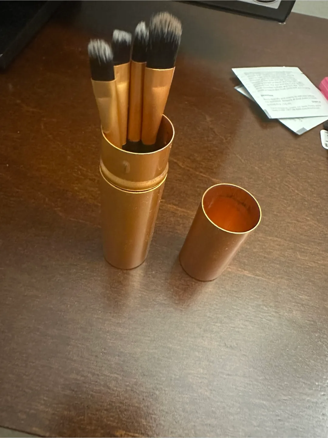 Mini Makeup Brush Set with metal Case thumbnail