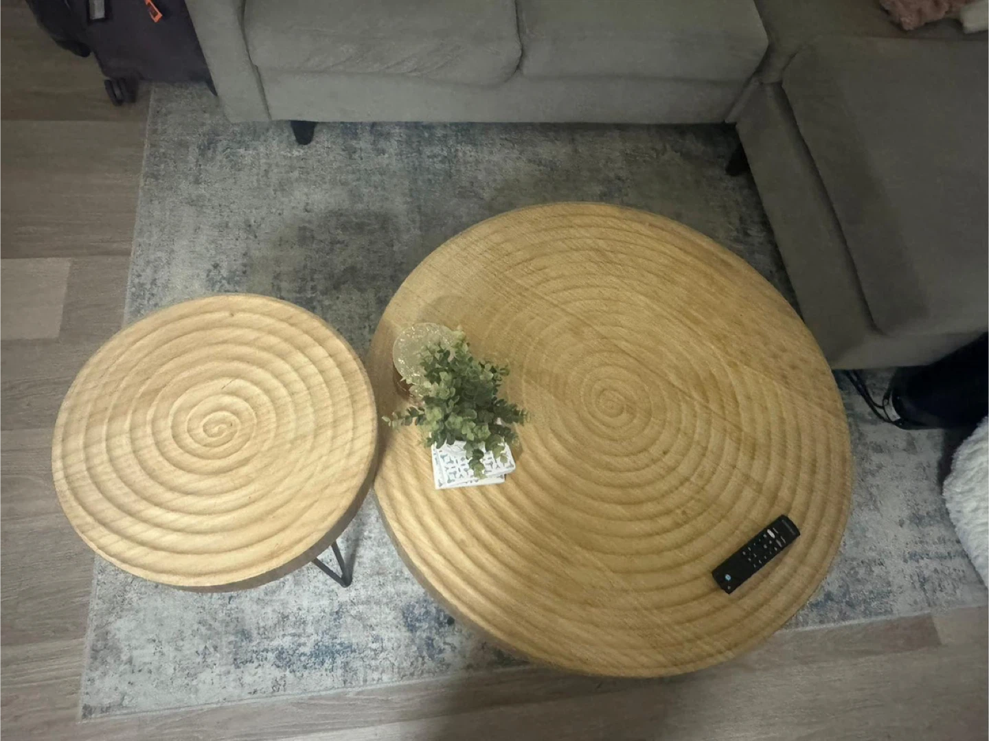 Round Wood Coffee Tables - photo 2