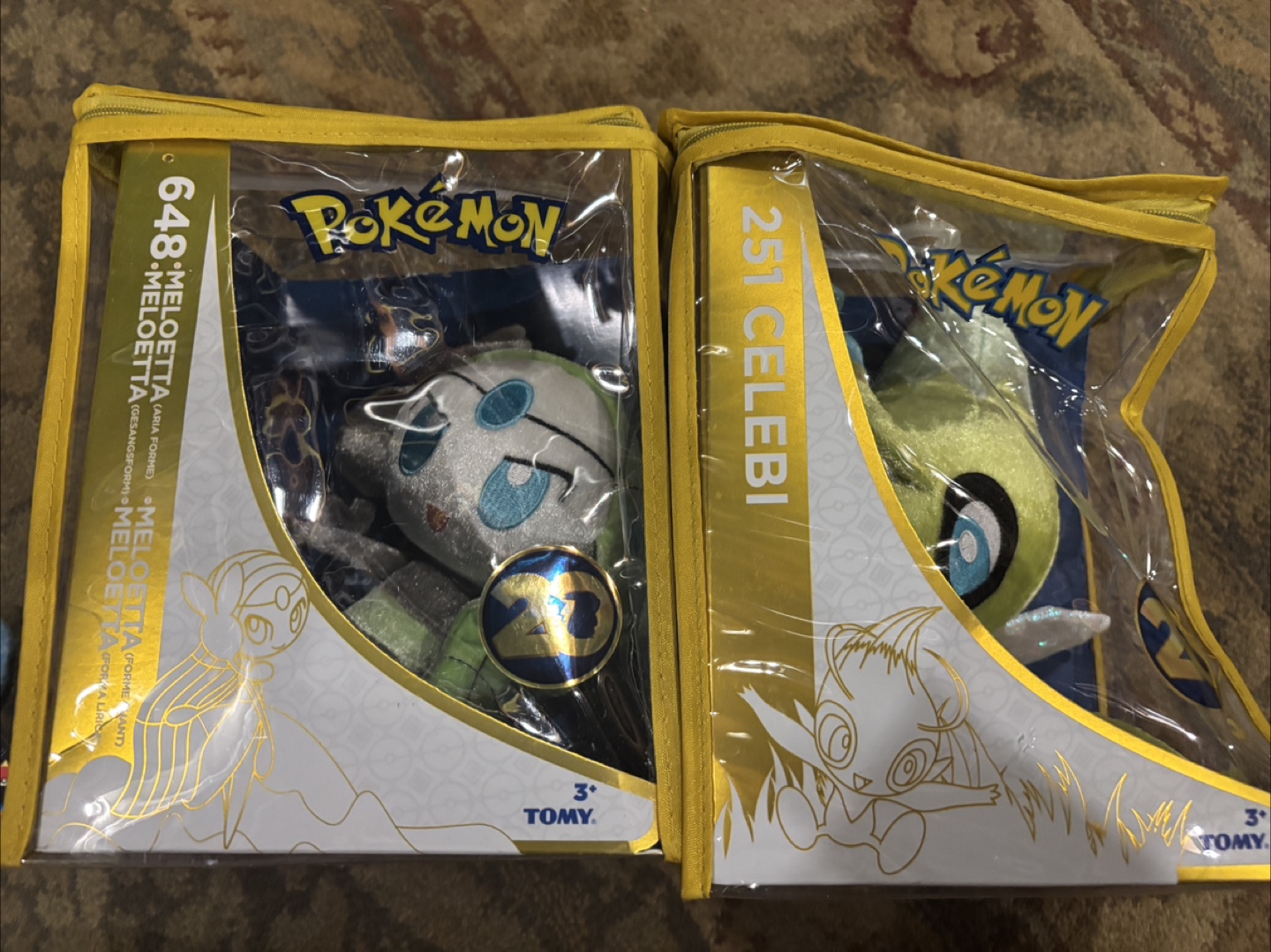 TOMY Pokemon Celebi & Meloetta Plush