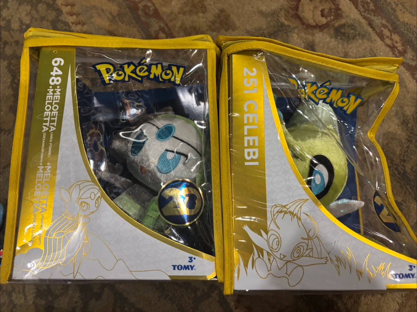 TOMY Pokemon Celebi & Meloetta Plush thumbnail