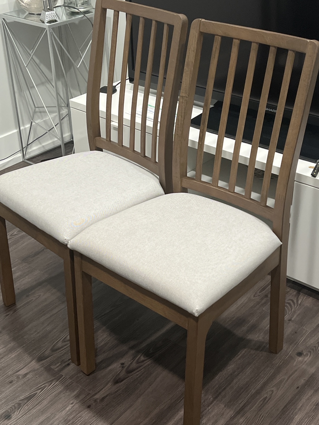 Set of 2 Wood Dining Chairs - photo 2