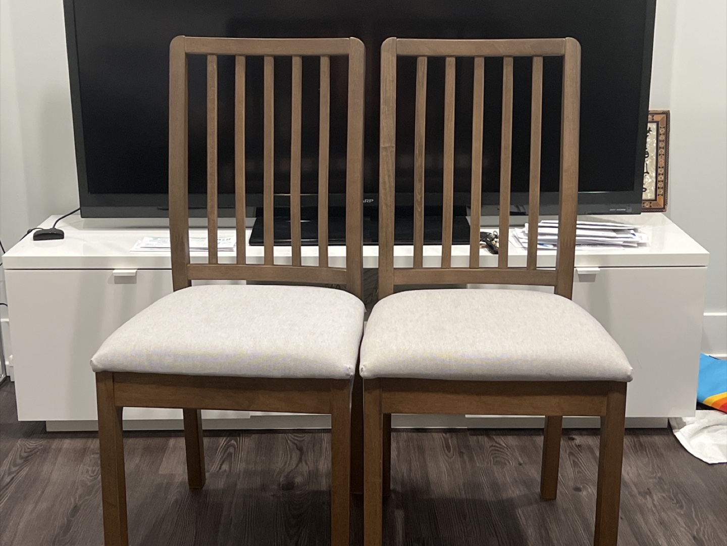 Set of 2 Wood Dining Chairs - photo 3