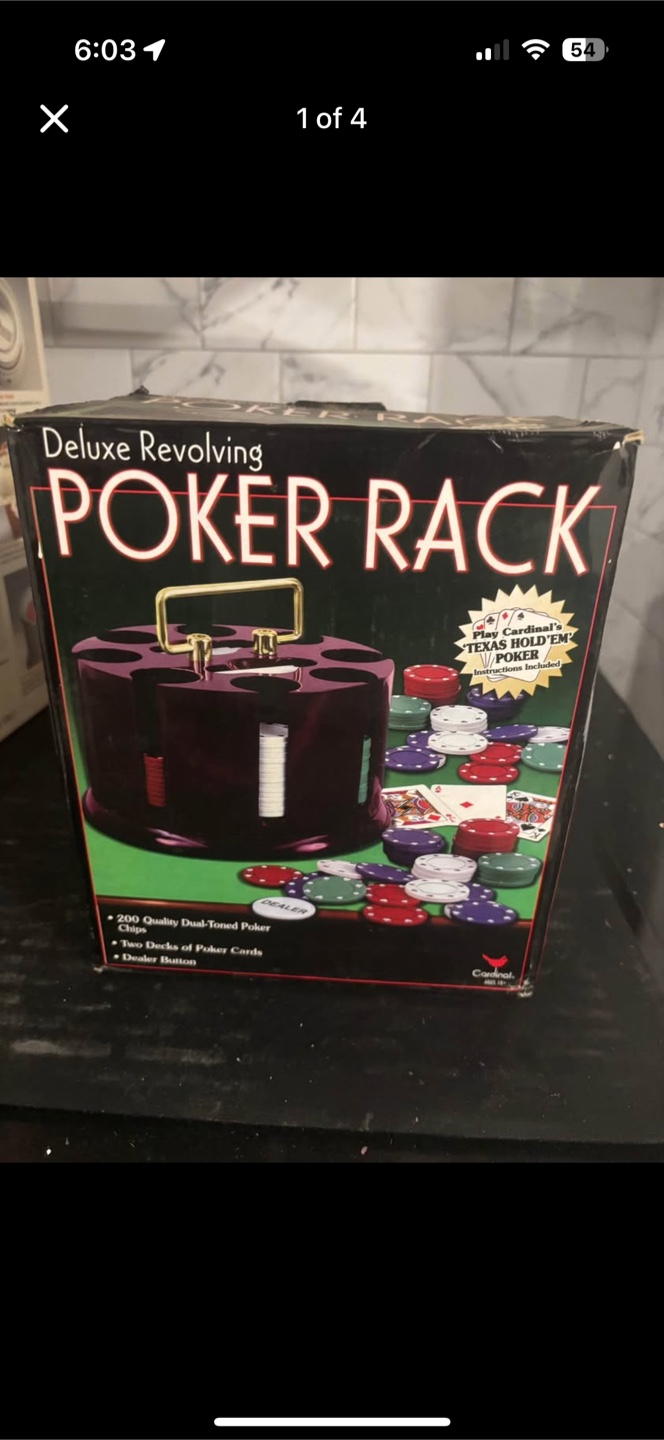 Deluxe Revolving Poker Rack