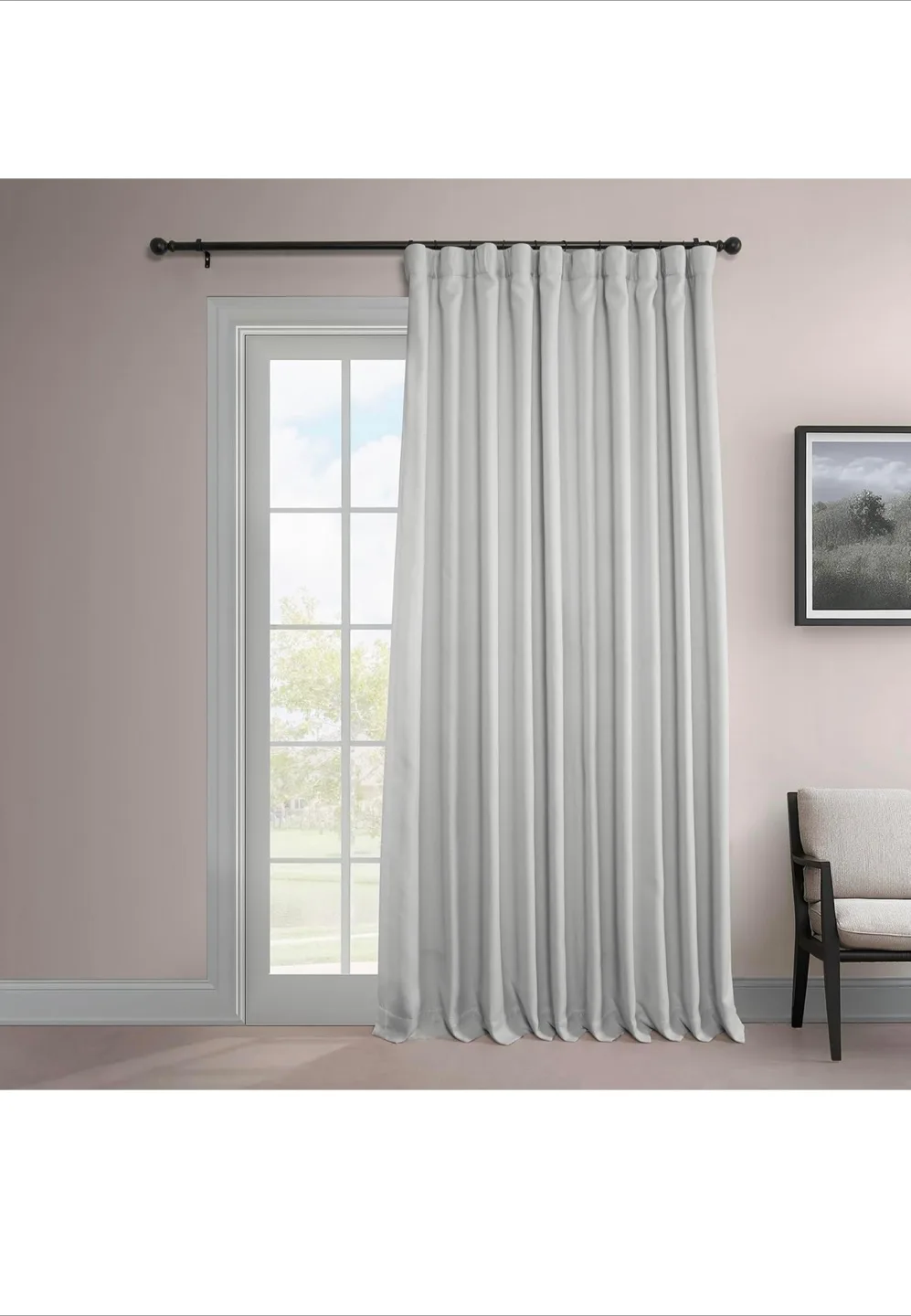 Light Grey Blackout Curtains image indicator(3)