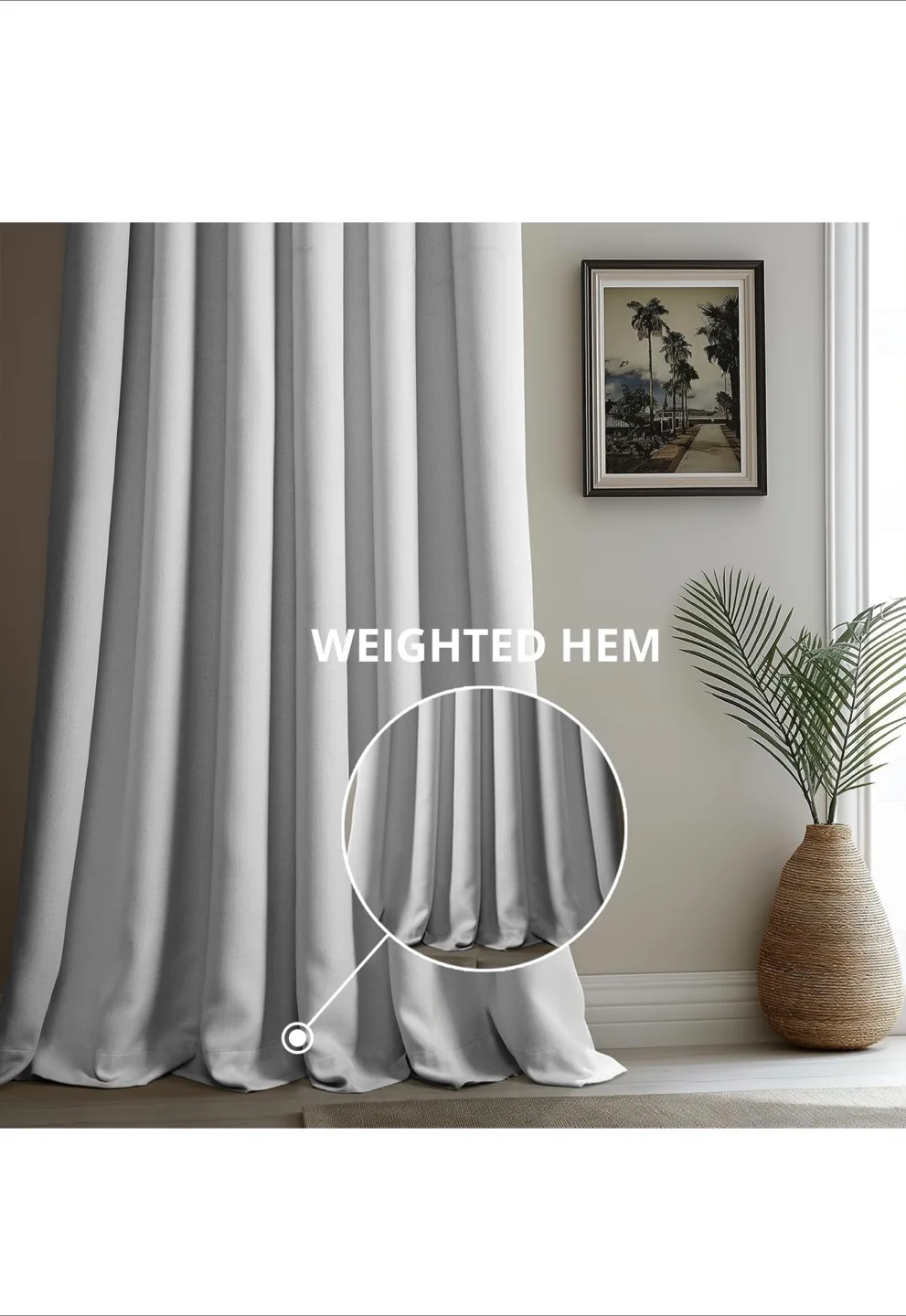 Light Grey Blackout Curtains image indicator(7)