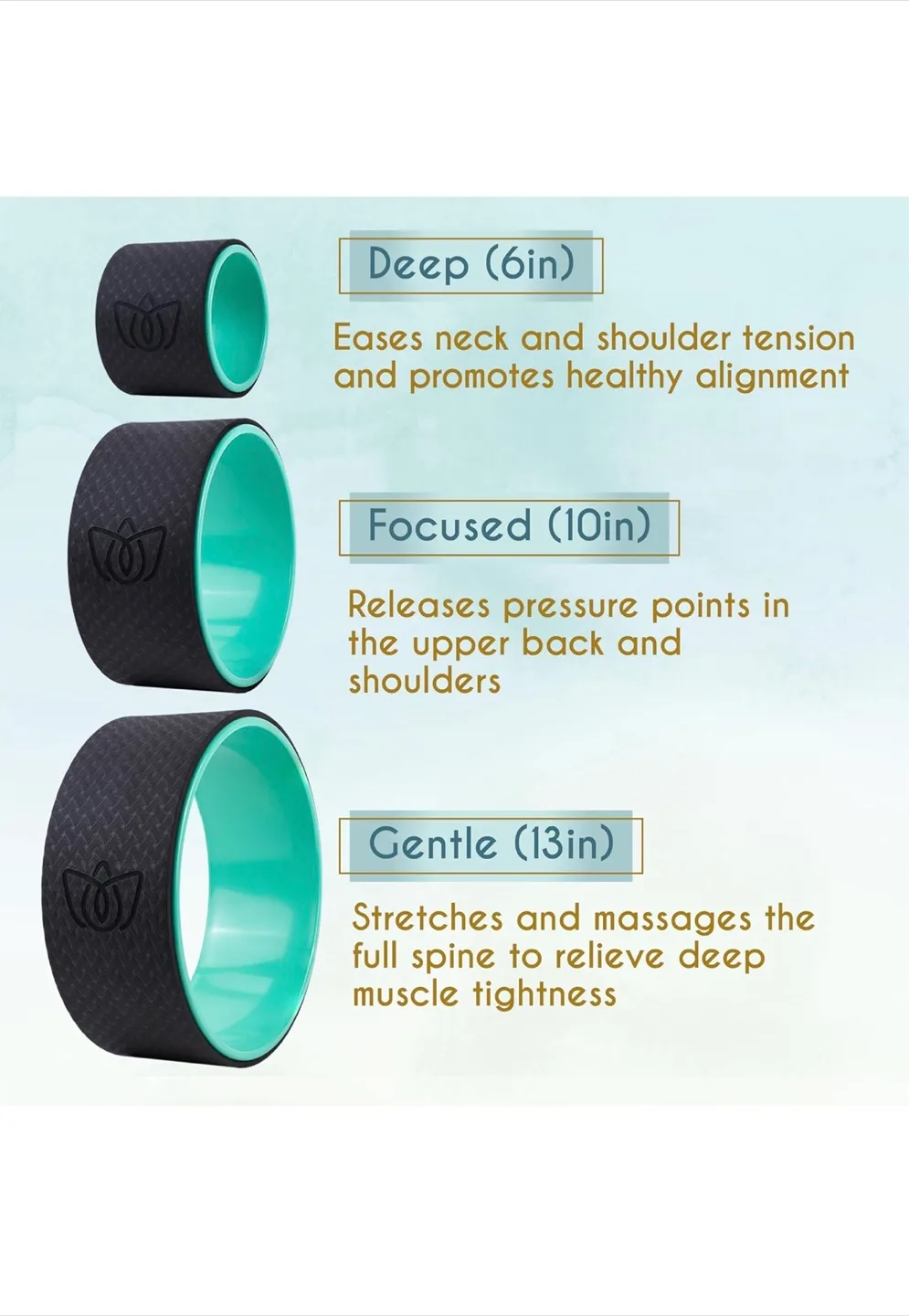 Yoga Wheel Set (6in, 10in, 13in) image indicator(2)